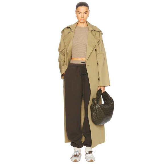 Fear of God ESSENTIALS Fitted Sweater in Desert Sand Medium Womens Top - Picture 4 of 15